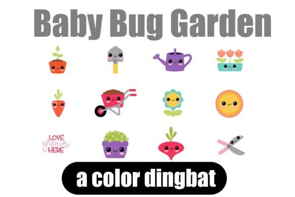 Baby Bug Garden: A Kawaii Dingbat Font for Instant Charm