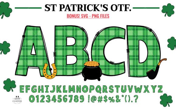 Celebrate with St. Patrick's Day Plaid: A Festive Font