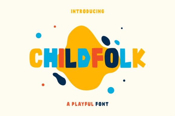 Childfolk: A Playful Color Font for Creative Projects
