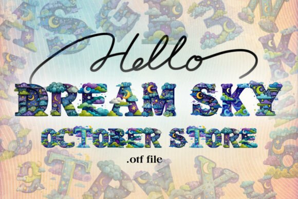 Dream Night Sky Alphabet: A Typeface That Captures the Cosmos
