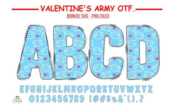 How the Valentine’s Army Bird Font Captures the Spirit of Affection