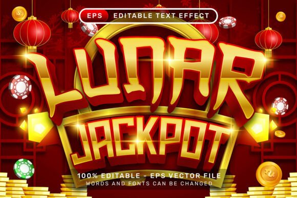Instant Festive Impact: The Lunar Jackpot 3D Text Effect