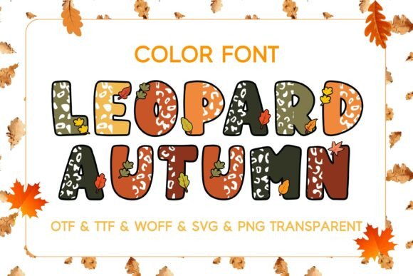 Leopard Autumn: A Playful Doodle Font for Vibrant Designs