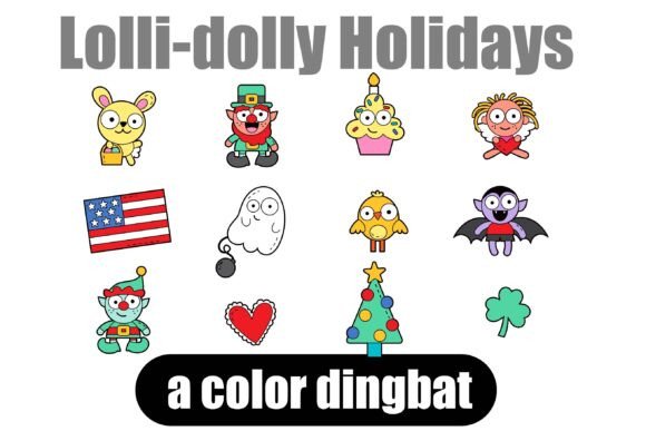 Loli-Dolly Holidays: 26 Festive Characters for Instant Design Flair