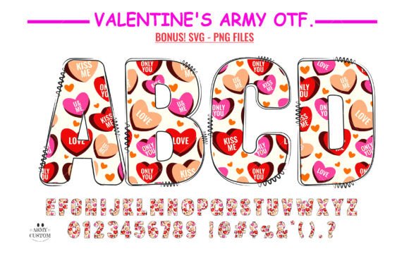 Love Valentine's Conversation Hearts: A Typeface That Speaks Volumes of Affection