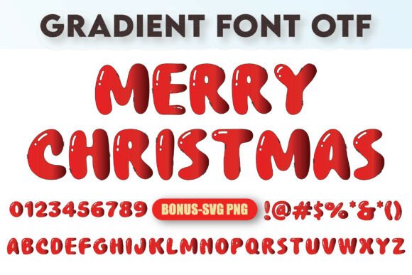 Merry Christmas Gradient: A Festive Font That Delivers Instant Cheer