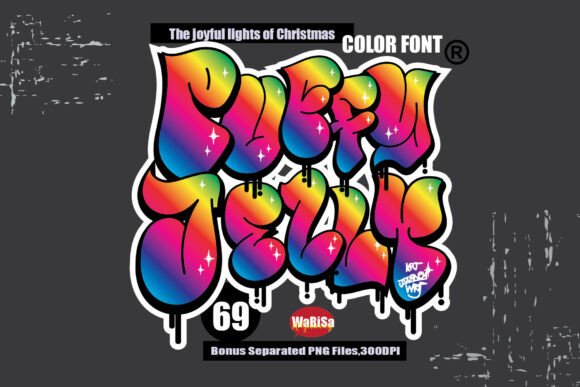 Puffy Jelly: The Energetic Color Font for Bold Brands