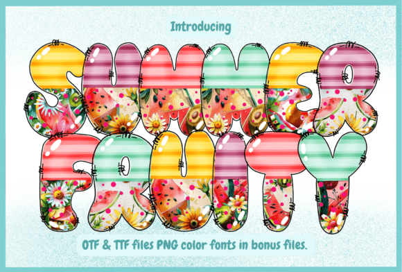 Summer Fruity: The Bold Display Font for Tropical Branding
