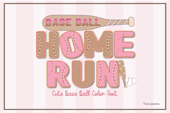 The Playful Charm of the Baseball Home Run Typeface