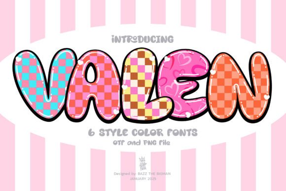 Valen: A Color Font for Valentine's Day and Beyond
