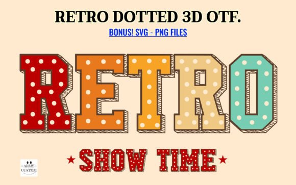Varsity Retro Dotted 3D: Capturing Campus Spirit in Design